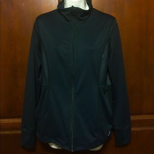 FREE 2 BE Black yoga jacket large mint condition